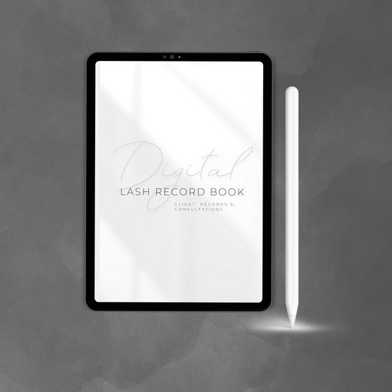 Digital Lash Record Book - GoodNotes and Canva Compatible